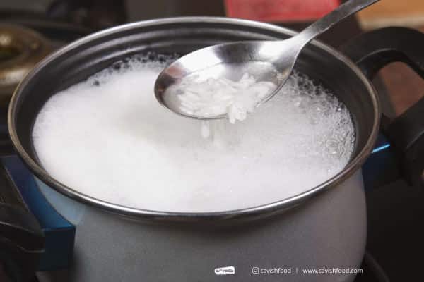 طرز پخت برنج آبکش - کاویش