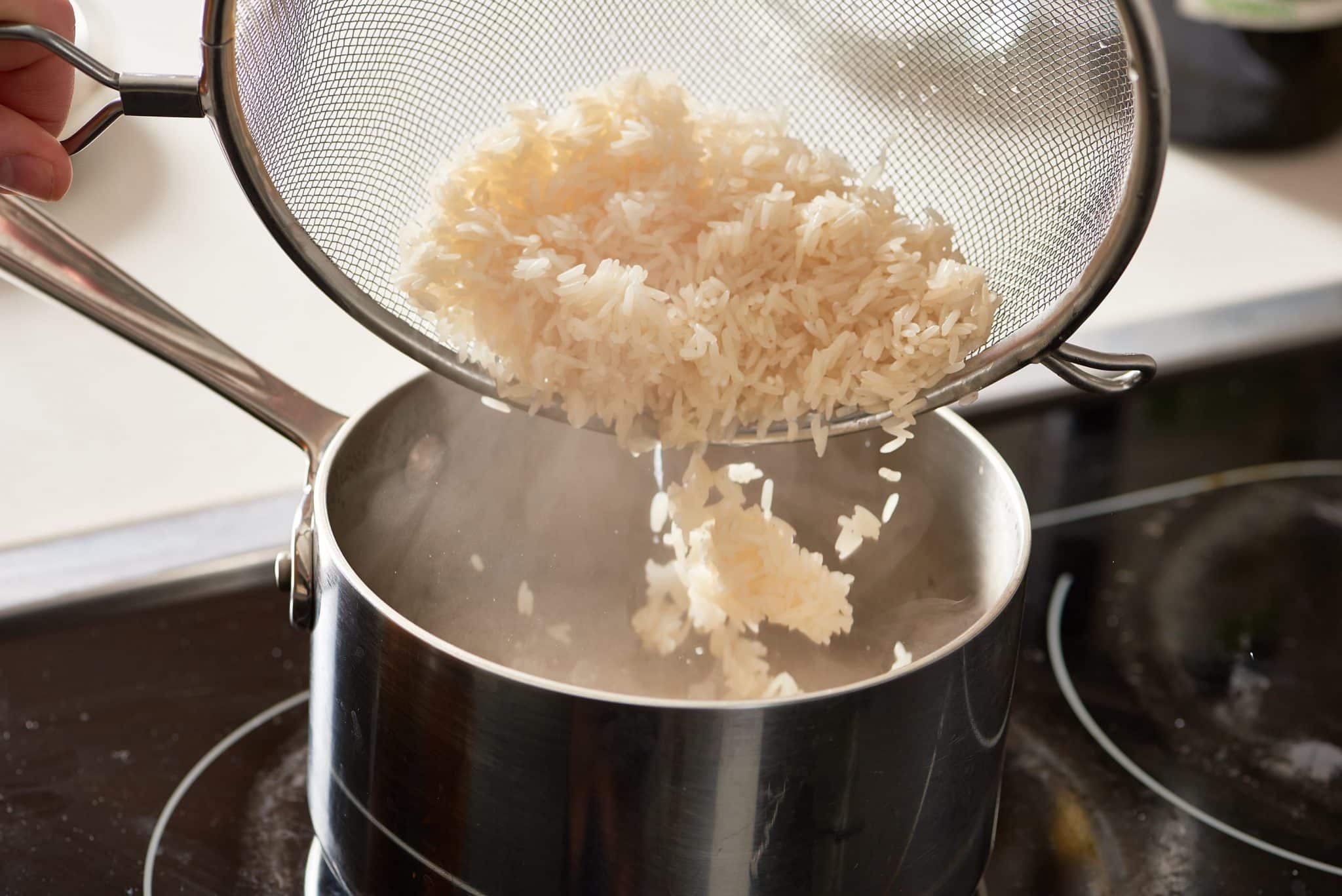 پخت برنج دودی به روش آبکش - کاویش