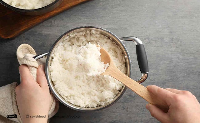 طرز پخت برنج در قابلمه استیل